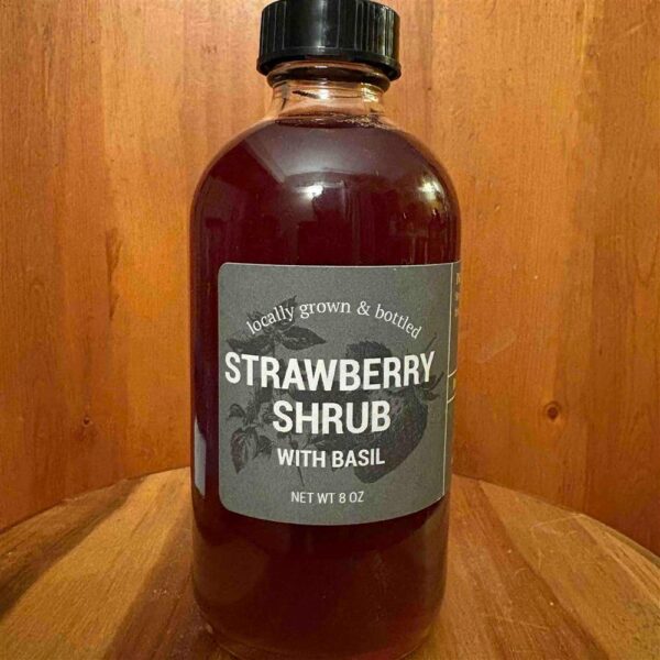 Strawberry Basil Shrub