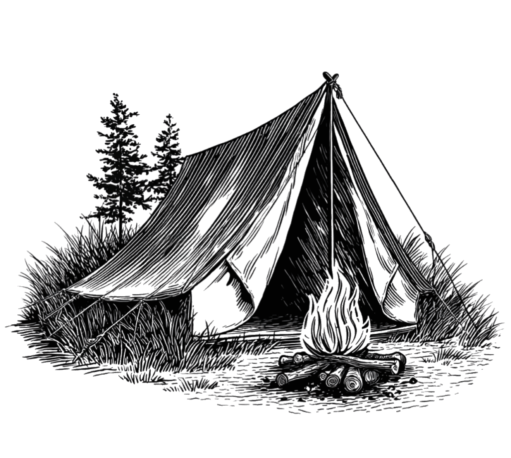 Camping illustration